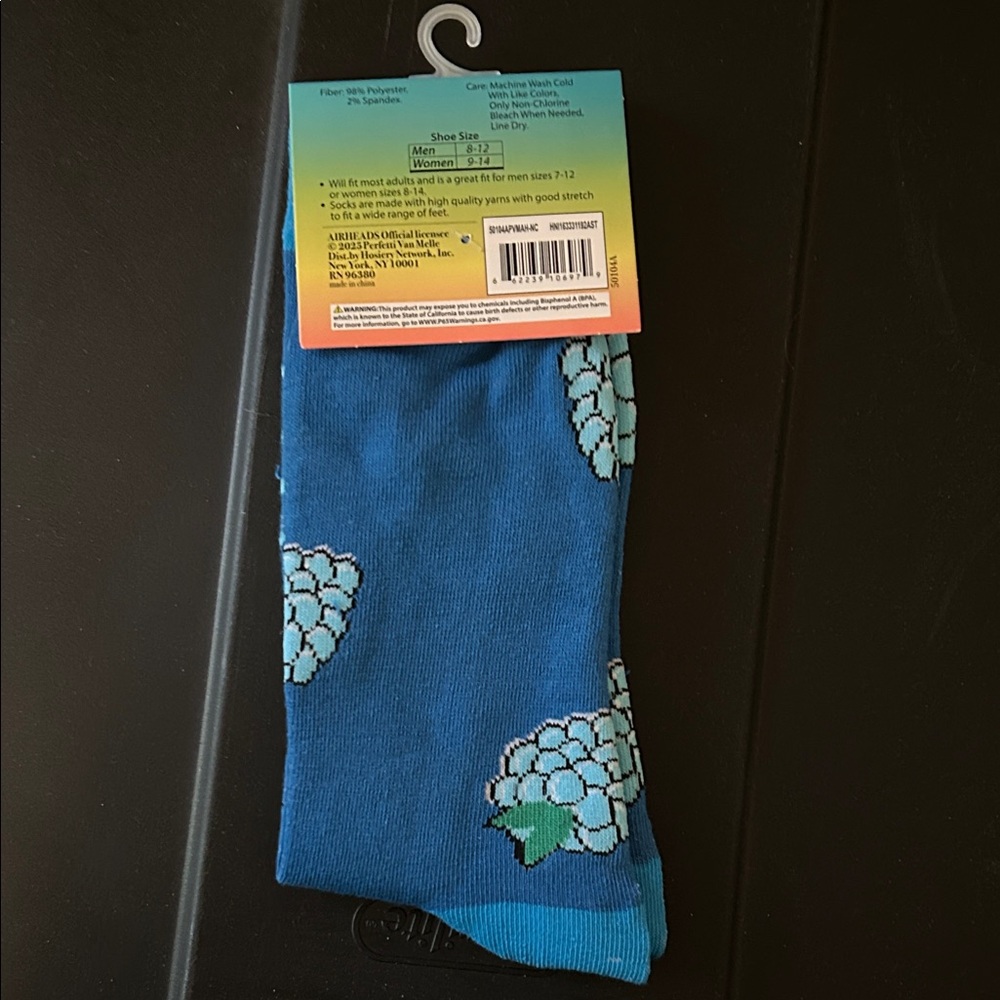 Blue Raspberry Crew Socks - Picture 2 of 2
